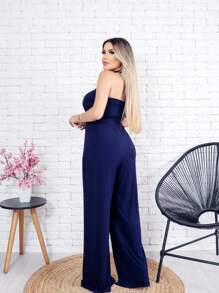 Women Jumpsuits - Màu xanh hải quân - Xem 2