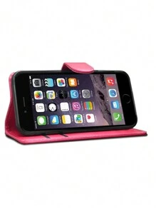 Funda Tipo Cartera para iPhone - Rosa - Ver 3