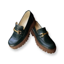 mocasín piel 100% en - Verde - Ver 6