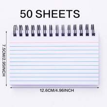 50 Sheets Random, Spiral Bound Lined Memo Pad, Suitable For Daily Note Taking - Multicolor - View 3