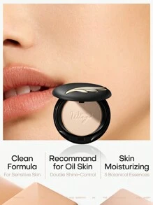 MISTINE 翼型控油粉餅，定妝粉底，控油亮光，啞光效果，持久妝效，適用於長時間妝容。無矽靈，無對羥基苯甲酸酯，不易引起粉刺，1入 - S2自然色 - 查看 8