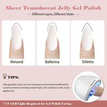1瓶10ml白色凝膠指甲油,法式指甲油,經典白色,浸泡式紫外光固化凝膠指甲油,藝術設計美甲沙龍diy美甲沙龍凝膠白色指甲油,0.33盎司