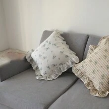 白色丁香花狀抱枕 - 白色 - 查看 2