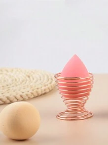 1 个不锈钢化妆海绵粉扑架