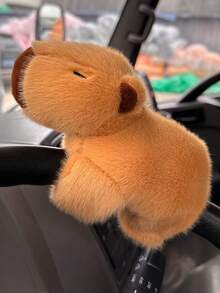 1 件裝卡通水豚毛絨玩具娃娃腕帶,創意可愛,20 厘米