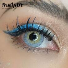 FRESH LADY Freshlady Lens For School Pupilentes Gogh Gray Colored Contact Lenses 1 Year Disposable - Grey - View 8