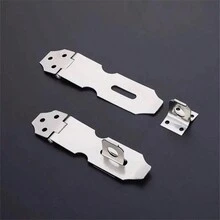 1 件不銹鋼鎖扣適用於櫥櫃門抽屜,復古木門閂,掛鎖可見門掛鉤