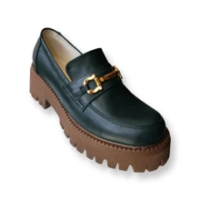 mocasín piel 100% en - Verde - Ver 4