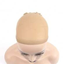 Hair Cap Hair Net Average Size Swiss Lace ELastic Breathable  Wig Partner Must Have Wig Cap Inner Cap - Brown - View 2