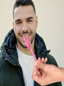 2入組有趣惡搞道具--逼真的人造舌頭,適用於惡作劇、魔術特技表演道具、愚人節玩具、整蠱玩具 - 彩色 - 查看 4