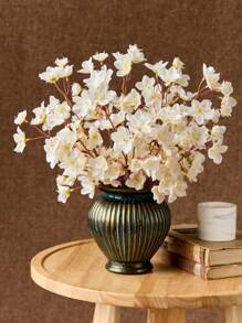 1/4/8 件人造樱花花、丝绸桃花假植物布置春季装饰 DIY 花园家居餐桌派对装饰婚礼装饰 - 白色 - 查看 4