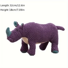Dog Toy For Puppies, Small And Medium-sized Dogs: Stuffed Plush Toy For Chewing & Squeaking, Suitable For Golden Retriever, Bichon Frise, Etc. - Purple - View 8