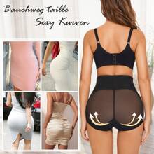 女士束腹內褲，腹部塑形、腹部低褲型塑身衣，控制肚子的身體形狀 - 黑色 - 查看 3