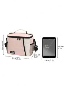 1pc Women Lunch Bags For Work/Insulated Adult Lunch Box For Women/Leakproof Cooler Lunch Tote Bag With Storage Pocket. Adjustable Shoulder Strap For Large Capacity Multifunctional For Outdoor Reusable Lunch Cooler Lunch Bag Work Picnic HikingPicnic BagInsulated Lunch BagPortableSchool Lunch Box Back To School School Supplies School Bag School Essentials College EssentialsWomanLunch Box Bag For Women Ladies