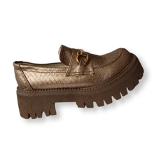 mocasín piel 100% en - Dorado - Ver 4
