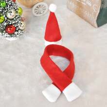 2pcs Christmas Themed Red Wine Bottle Covers - Red - View 5