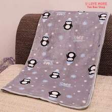 1 件（6 种随机颜色）可爱狗狗卡通毛毯柔软法兰绒毛毯儿童生日礼物沙发床客厅装饰四季皆宜（S：10 磅以内，M：10 至 30 磅，L：30 至 70 磅） - 彩色 - 查看 6