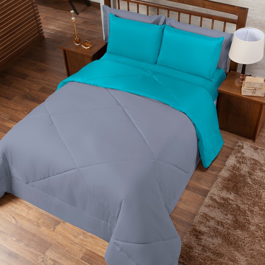 Comforter Sets - Mint Blue - View 1