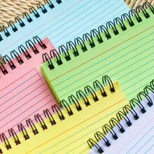 50 Sheets Random, Spiral Bound Lined Memo Pad, Suitable For Daily Note Taking - Multicolor - View 4