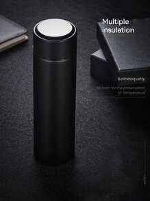 Stainless Steel Smart Temperature Measuring Water Bottle - Red - View 7