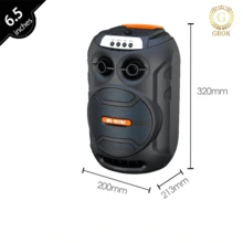 Altavoz Inteligente Bluetooth, Altavoz Inalámbrico Portátil De Alta Calidad Con Micrófono Para Exteriores - Negro - Ver 4