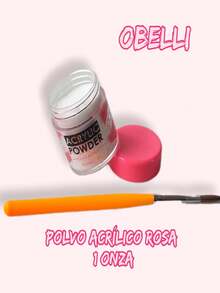 1 Onza Acrilico Rosa Obelli Nails - Rosa - Ver 2