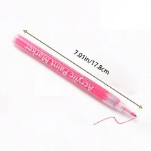 1支不需烤的指甲加強筆,塗鴉、壓克力筆芯、手繪點線、花朵線條、diy指甲黑白水彩筆
