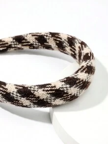 1個女士羊毛布頭帶,秋冬優雅的髮飾