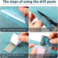 DIY Ô tô/xe hơi Đồ trang trí Hình dán Tự dính Đá lấp lánh Pha lê Đá quý Hình dán Đối với Ô tô/xe hơi Đồ trang trí , Inch , 9.4 X 7.9 Inch , Inch - cái hồ màu xanh - Xem 6