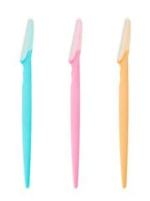 24 Estuches Perfilador de Ceja Navaja quita Vello Facial con 3 piezas - Multicolor - Ver 3