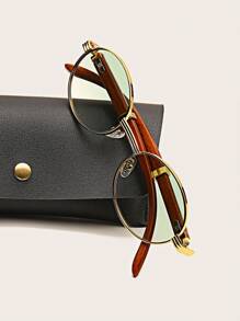 1 pièce Accessoire de lunettes de soleil de style royal en alliage de zinc de forme ovale, de style européen et américain, adapté aux pulls, vestes, sweats à capuche, pantalons et cargo pour l'été, les vacances à la plage, les activités en plein air et les voyages