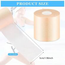 1 Rollo De Cinta De Espuma De Pre-vendaje Para Deportes, Cinta De Vendaje De Espuma De Color Jengibre Para Absorción De Choque De Raqueta De Tenis - Amarillo Mostaza - Ver 2