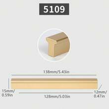 1入個金色鋁合金廚房櫥櫃把手,抽屜旋紐家具房門硬件