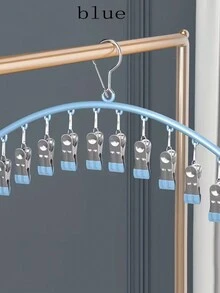 不鏽鋼夾子衣架,可用於襪子、內衣、圍巾和嬰兒衣服等多種用途 - 彩色 - 查看 7