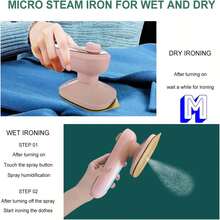 Mini Portable Travel Iron - Pink - View 6