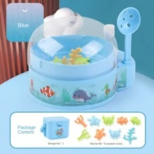 附贈1入組遊戲機玩具,帶扭蛋膠囊,配有迷你釣魚竿 - 藍色 - 查看 7