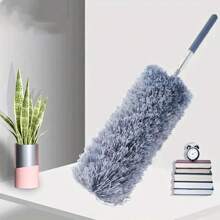 採購,1 件超細纖維除塵刷,可伸縮手持撣子,靜電吸收,輕鬆除塵,防刮保護撣子刷,適用於家用空調、汽車、廚房、浴室清潔、家用清潔工具 - 彩色 - 查看 4
