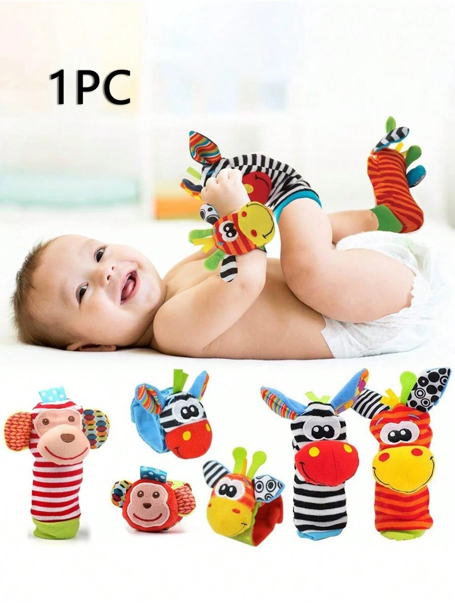 1 件装卡通可爱手腕摇铃鼓礼品摇动玩具，儿童玩具，玩具，儿童玩具