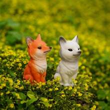 White Fox Decorative Item - White - View 2