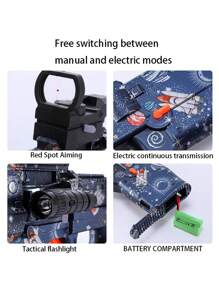 P90 Electric Gel Blasting Toy Gun With Clip And Large Capacity Battery, Manual And Automatic Dual-mode Gel Ball Toy Gun With Drum Sight And Goggles, Perfect For Shooting Team Games (excluding Gel Balls)