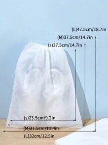 50入組無紡布一次性鞋袋,可用於家庭室內和室外旅行,存儲,整理,通風和防曬鞋履 - 白色 - 查看 5
