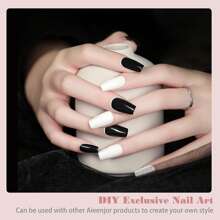 1瓶10ml白色凝膠指甲油,法式指甲油,經典白色,浸泡式紫外光固化凝膠指甲油,藝術設計美甲沙龍diy美甲沙龍凝膠白色指甲油,0.33盎司