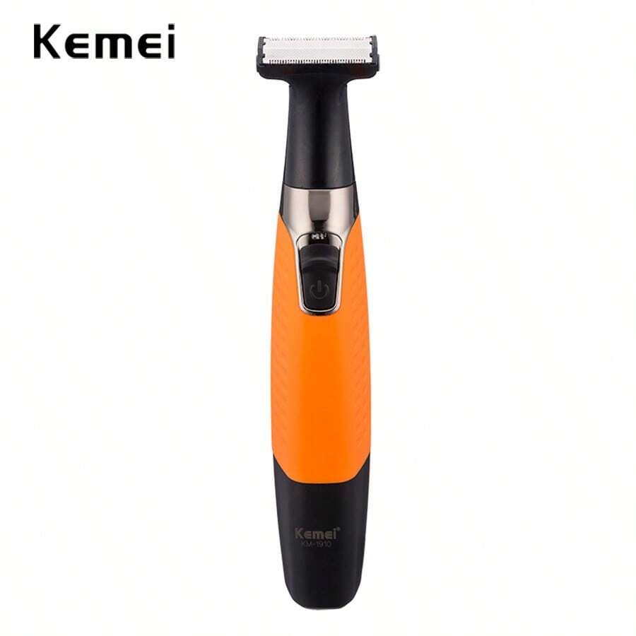 KEMEI trái cam Màu sắc Điện lực Máy cạo râu Nam Máy cạo râu Có thể sạc lại Máy cạo râu Nổi Tông đơ cắt tóc Chăm sóc mặt - trái cam - Xem 1