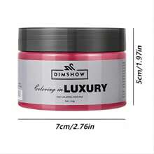 1pc Disposable Colorful Dyeing & Styling Hair Wax For Ombre And Colorful Hair Painting, Red - Red - View 2