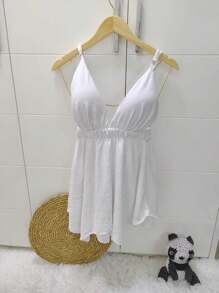 Women Dresses - trắng - Xem 3