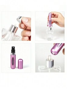 1pc Perfume Atomizer Spray Bottle, Cosmetic Spray Container For Travel And Home Use - Multicolor - View 4