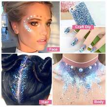 1pc Glitter Solid Color Eye Shadow Glitter Cream With Golden Shimmer For Highlighting Body &Face, Stage Makeup - Gold - View 8