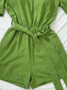 Women Jumpsuits - xanh quân đội - Xem 3