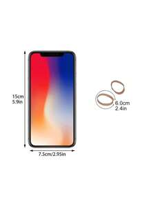 Approx. 120pcs/Box Coffee Color High-Elasticity Wide Elastic Hair Ties For Braid, Ponytail, Simple Women's Hair Accessories Casual Ponytail Holders Hair Elastics Hair Rubber Bands Scrunchies Hair Rope, Hair Bobbles ,Gym Sport Outfit Head Accessories