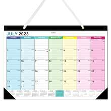 2023-2024 年,厚紙撕紙月曆日曆從 2023 年 7 月到 2024 年 12 月大型懸吊日曆計畫表適用於辦公室家庭規劃師(漸變色) - 彩色 - 查看 2